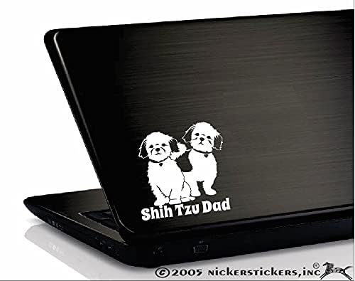 Shih Tzu Dad | זוג מדבקות מדבקות חלונות רכב ויניל כלבים